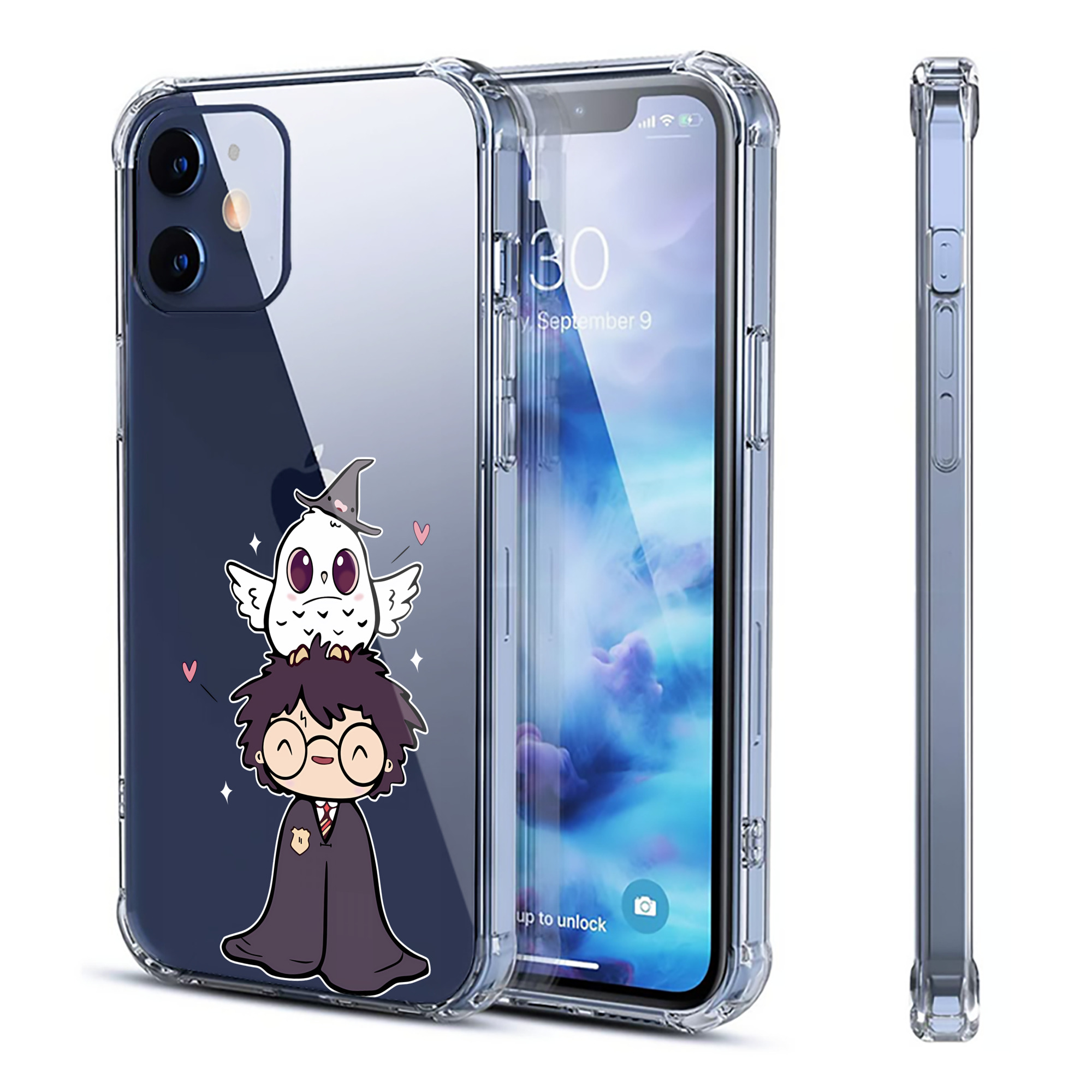 （画像用） Harry Potter ハリー・ポッターシリーズ 【iPhone 12シリーズ対応】透明スマホケース（クリアソフトケース）